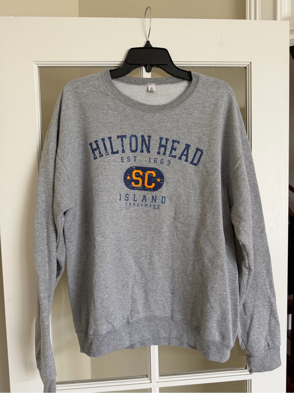 Hilton Head Island Gray Crewneck Sweatshirt - SC Logo